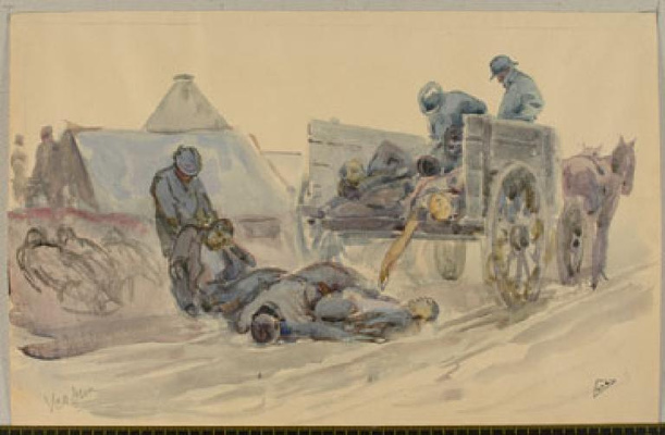 [Morts par : les gaz près de] Verdun [1918]